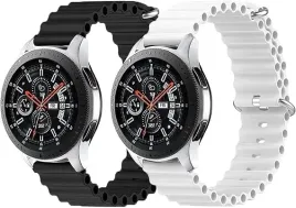 2x-pasek-do-zegarka-czarny-bialy-silikon-samsung-galaxy-watch-3-45mm-22mm