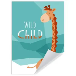 plakat-dzieciece-zyrafa-wild-child-21x297-cm
