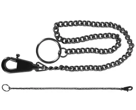 smycz-lancuszek-z-karabinczykiem-karabinkiem-mil-tec-czarny-40-cm