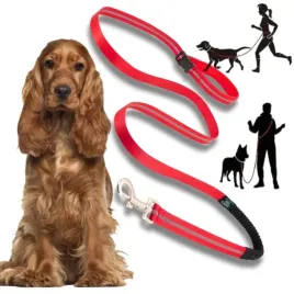smycz-sportowa-dla-psa-z-amortyzatorem-adventure-do-biegania-czerw-18cm-m