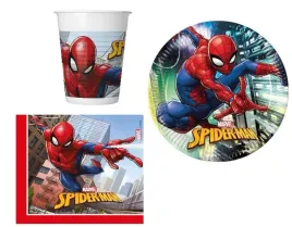 zestaw-urodzinowy-spiderman-talerzyki-kubeczki-serwetki-na-stol-spider-man