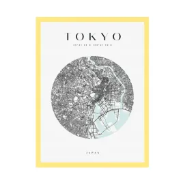 plakat-mapa-miasta-tokyo-japonia-azja-kolo-24x30-cm-ramka-zolta