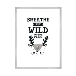 plakat-dzieciece-breathe-the-wild-air-40x50srebrna