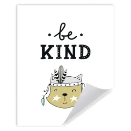 plakat-dzieciece-be-kind-dla-dzieci-napis-40x50-cm
