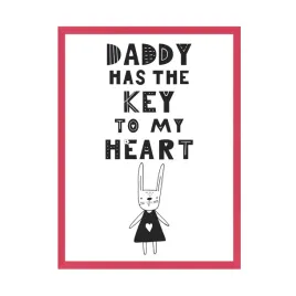 plakat-dzieciece-daddy-has-the-key-24x30-amarant