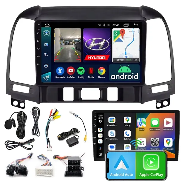 RADIO NAWIGACJA ANDROID RS-305 HYUNDAI SANTA FE 2006-2012 2GB 9"