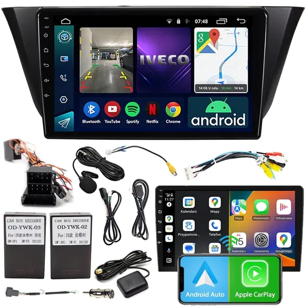 RADIO NAWIGACJA ANDROID RS-305 IVECO DAILY 2013-2023 2GB 9"