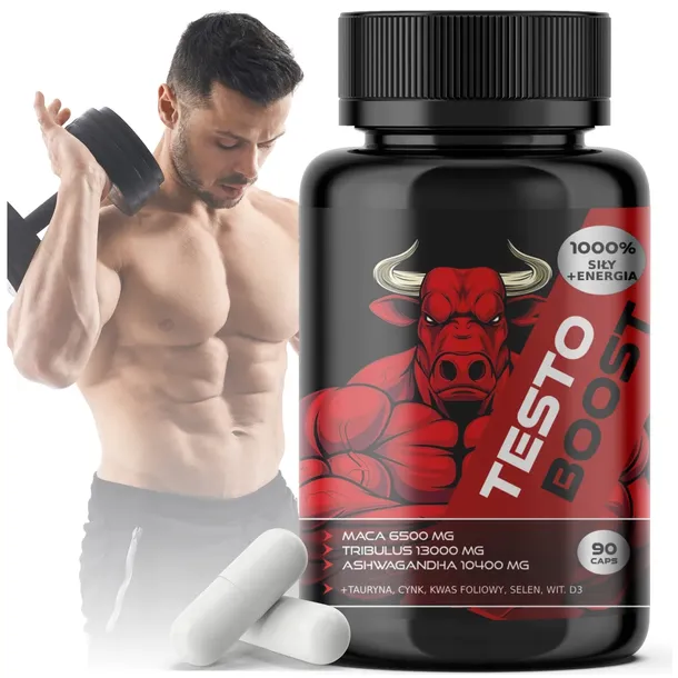Testosteron Tabletki Booster Testosteronu Potencja Masa Mięśniowa Energia