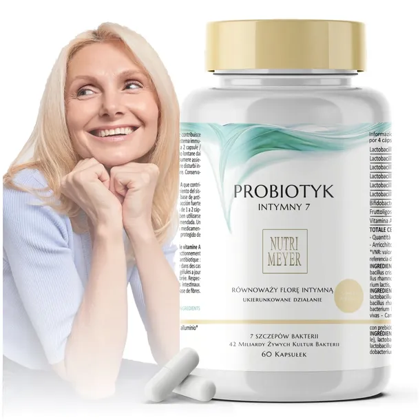 Probiotyk na Infekcje Intymne dla Kobiet 7 Szczepów 42mld Kultur Bakterii