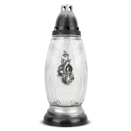 znicz-szklany-z-roza-30-cm-srebrny-dp754-znicz-z-aplikacja-roza-z-wkladem