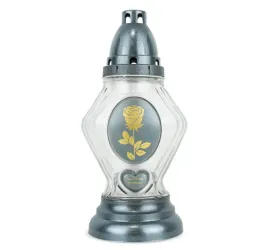 znicz-szklany-z-roza-26-cm-srebrny-dp733-znicz-szklany-z-wkladem-wymiennym