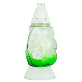 znicz-wielkanocny-zajac-28-cm-zielony-dp755-znicz-swiateczny-z-wkladem