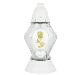 znicz-szklany-z-roza-26-cm-bialy-dp733-znicz-szklany-z-wkladem-wymiennym