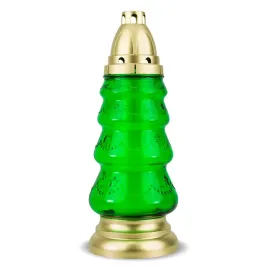 znicz-choinka-29-cm-zielona-dp97bz-z-wkladem-wymiennym