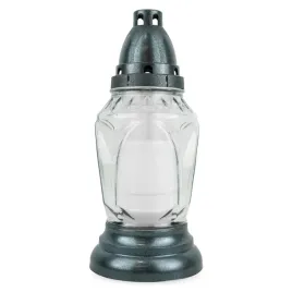 znicz-szklany-26-cm-srebrny-dp716-z-wkladem