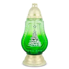 duzy-znicz-szklany-choinka-38-cm-zielony-dp675-znicz-z-choinka-z-wkladem
