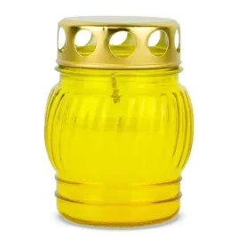 znicz-szklany-zalewany-10-cm-zolty-dp67-znicz-z-metalowym-kapturkiem