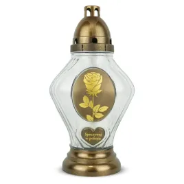 znicz-z-roza-32-cm-zloty-dp732-spoczywaj-znicz-z-wkladem-wymiennym