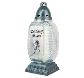 znicz-kochanej-mamie-38-cm-srebrny-dp686-z-wkladem-wymiennym-dzien-matki