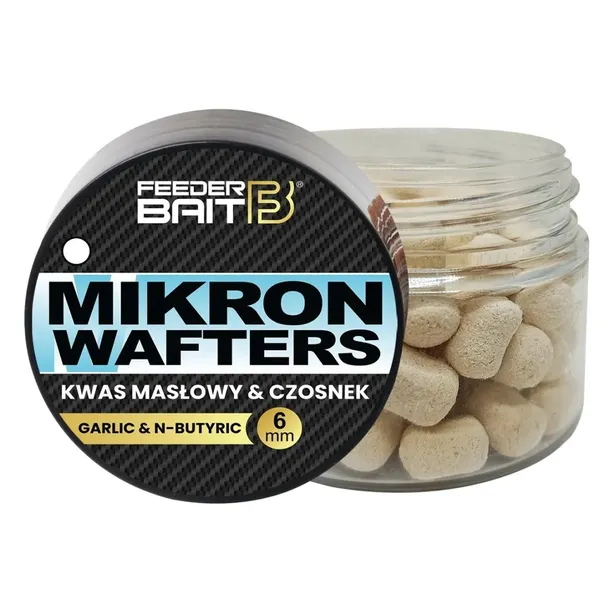 Przynęta Feeder Bait Mikron Wafters 6mm Kwas Masłowy & Czosnek