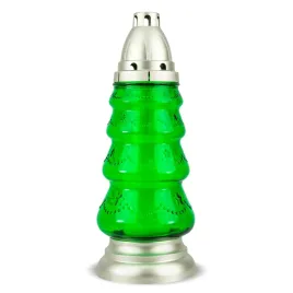 znicz-choinka-29-cm-zielony-dp97bz-z-wkladem-wymiennym