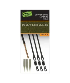 przypon-karpiowy-fox-edges-naturals-copper-core-leaders-75cm-50lb