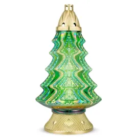 znicz-szklany-choinka-40-cm-zielony-dp660-zloty-zdobiony-brokatem-z-wkladem