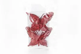 motyl-z-brokatem-czerwony-2szt-ozb05702