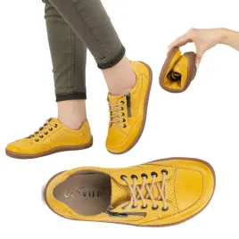 barefoot-buty-minimalistyczne-sneakersy-skorzane-olivier-770-zolte-42