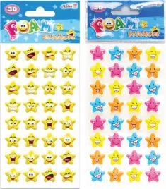 naklejki-wypukle-piankowe-buzki-gwiazdy-32-sztuki