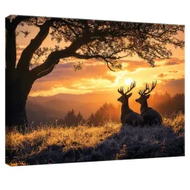 obraz-do-sypialni-salonu-kuchni-jelen-natura-widok-na-plotnie-sciane-120x80