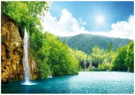 fototapeta-wodospad-natura-jezioro-salon-sypialnia-tapeta-scienna-350x250