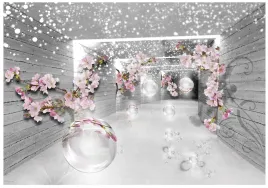 fototapeta-3d-tunel-kwiaty-iluzja-do-sypialni-salonu-tapeta-scienna-250x175