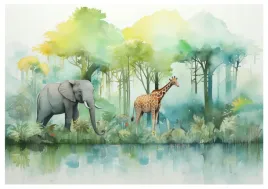 fototapeta-dla-dzieci-las-zwierzeta-dzungla-safari-tapeta-na-sciane-300x210