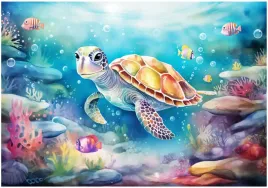 fototapeta-dla-dzieci-zolw-ocean-tapeta-do-pokoju-dzieciecego-254x184