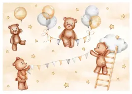 tapeta-do-pokoju-niemowlaka-dzieci-misie-balony-fototapeta-scienna-416x254