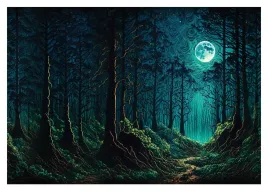 fototapeta-zaczarowany-3d-las-niebo-noca-312x219