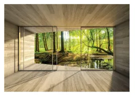 fototapeta-3d-okno-z-widokiem-las-natura-254x184