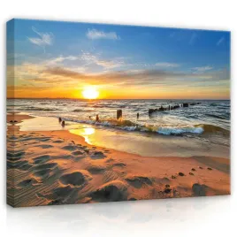 obraz-plaza-morze-plotno-scienny-do-salonu-sypialni-przedpokoju-100x70