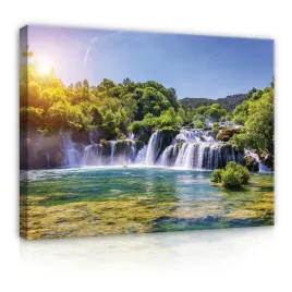 obraz-wodospad-natura-krajobraz-widok-do-sypialni-salonu-na-plotnie-100x70