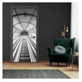 fototapeta-na-drzwi-3d-schody-do-kuchni-lazienki