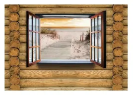 fototapeta-plaza-morze-palmy-deski-okno-3d-tapeta-scienna-368x254