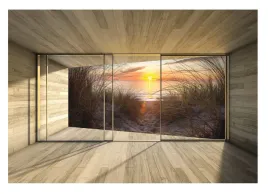 fototapeta-3d-okno-plaza-morze-wydmy-trawa-208x146