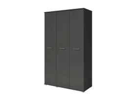 szafa-z-polkami-do-przedpokoju-trzydzwiowa-z-wieszakiem-antracyt-120x200