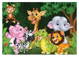 tapeta-do-pokoju-dziecka-zwierzeta-dzungla-zoo-fototapeta-dzieci-208x146