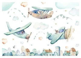 fototapeta-dla-dziec-samoloty-chmurki-3d-208x146