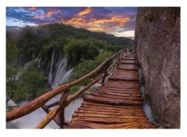 fototapeta-pomost-wodospad-3d-las-natura-416x254