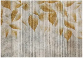 fototapeta-liscie-na-betonie-bez-boho-do-sypialni-salonu-tapeta-250x175