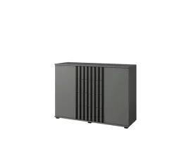 komoda-120cm-polki-szuflady-antracyt-lamele
