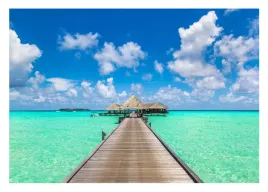fototapeta-rajska-plaza-3d-pomost-ocean-254x184